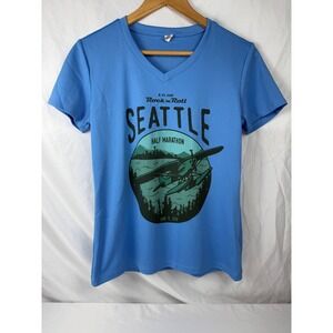 Seattle Half Marathon 2019 Brooks Performance Running‎ Shirt Women M St Jude